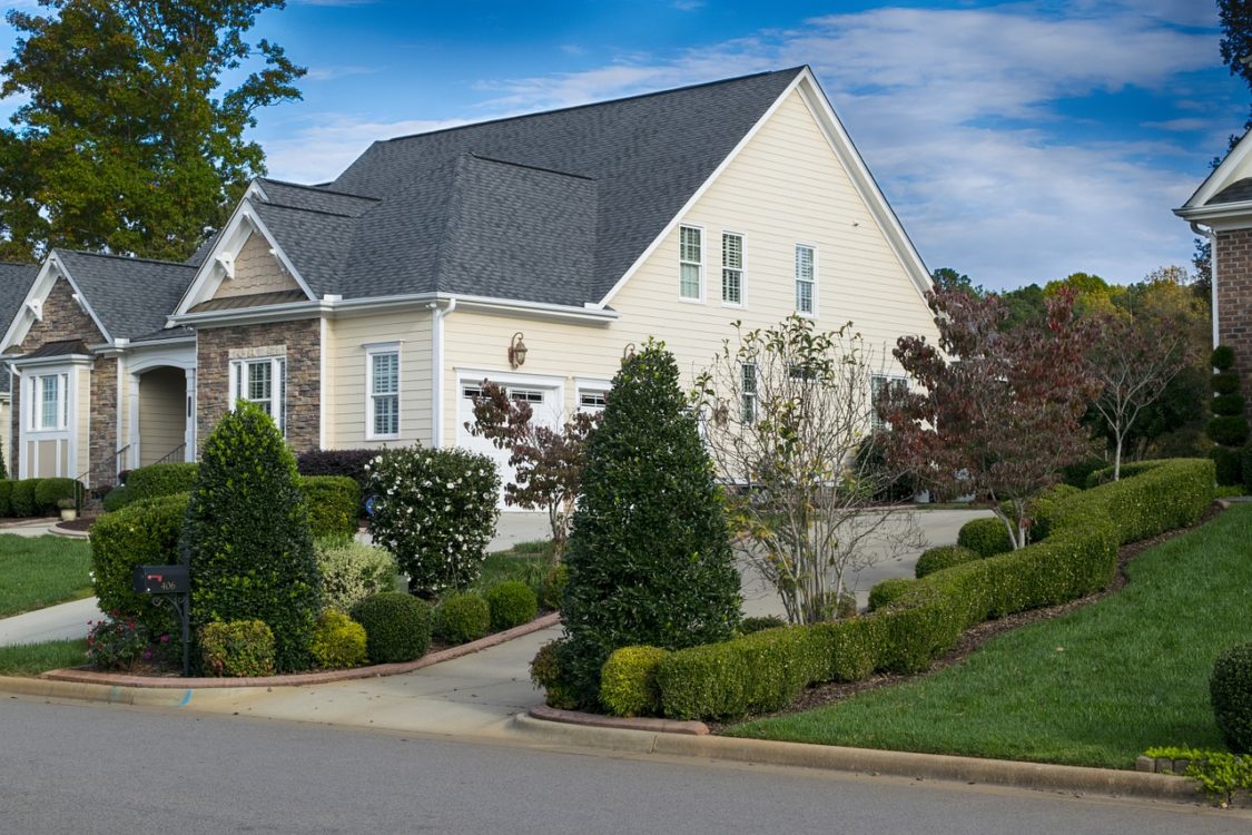 Exterior of large suburban house